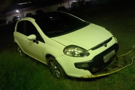 Garota menor de idade foi apreendida com carro roubado em Pancadão