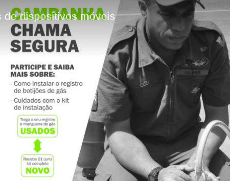 Corpo de Bombeiros realiza campanha “Chama Segura”