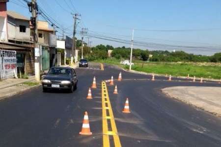 Sinalização de solo melhora trânsito no Jd. Minda																		Destaque
