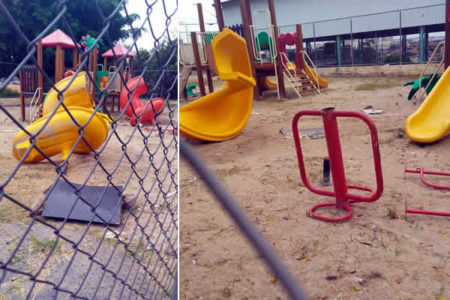Situação de ‘Parquinho’ de EMEF no Jardim Boa Esperança preocupa pais de alunos