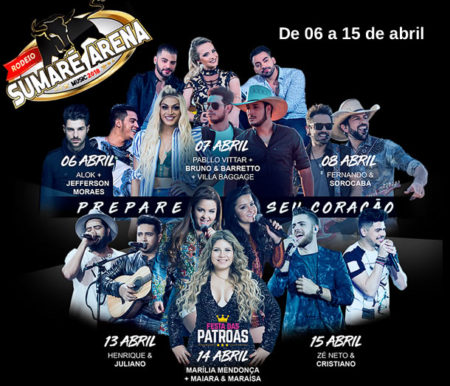 Sumaré Arena Music – confira os pontos de vendas dos ingressos