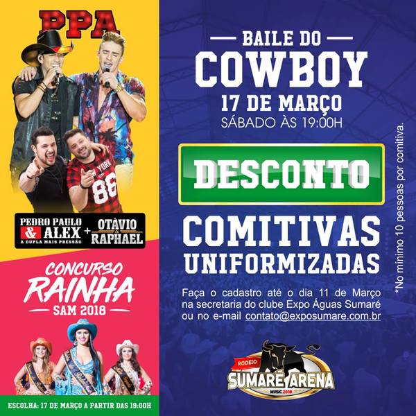 baile do cowboy sumare arena 2018