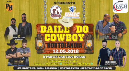 Baile do Cowboy de Hortolândia acontecerá no dia 12/05