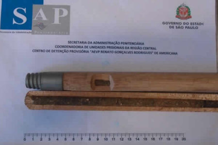 Agentes encontram maconha escondida em cabos de vassouras no CDP de Americana