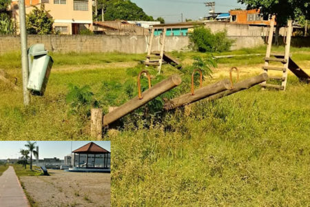 Prefeitura realiza manutenção e limpeza de diversas praças, mas ainda há muito o que fazer