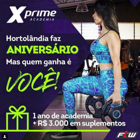 Quer ganhar 1 anos de academia e 3 mil em suplementos?