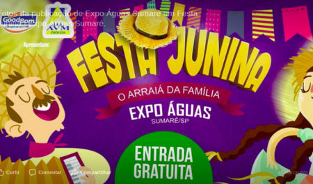 Tem Festa Junina na Expo Águas Sumaré neste Domingo