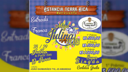 Vem ai Mega Arraial da Estância Terra Rica (28 e 29/07)