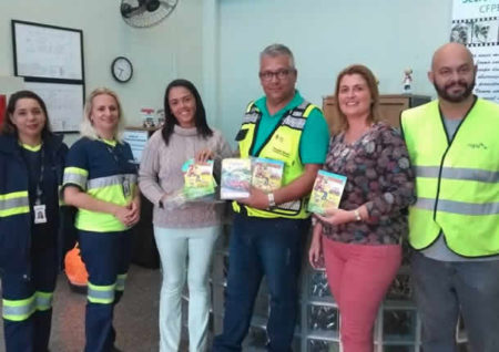 Rodovias do Tietê faz doação  de Gibis à rede municipal de ensino de Hortolândia