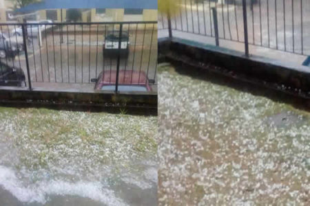 Chuva de granizo assusta moradores em Hortolândia