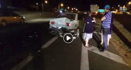 Acidente na SP-101 deixa motociclista ferido no bairro São Bento