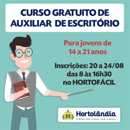 Prefeitura abre inscrições para curso de auxiliar de escritório