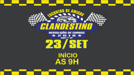 Demolição de carros acontece neste domingo(23) em Sumaré