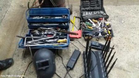 Casal é preso em desmanche localizado na Rua Amor Perfeito em Hortolândia