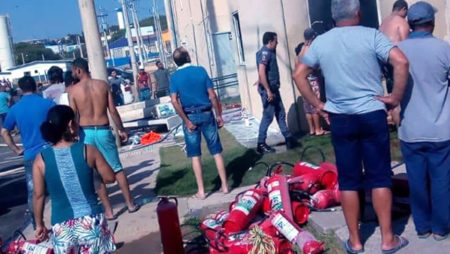 Incêndio em condomínio assusta moradores no Parque do Horto