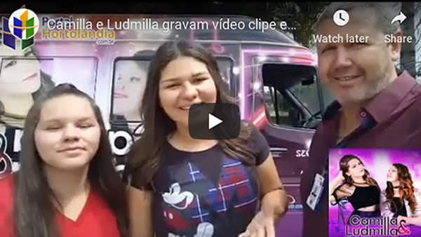 Camilla e Ludmilla gravam vídeo clip em escola de Hortolândia