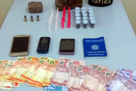 Trio é preso com drogas no Amanda