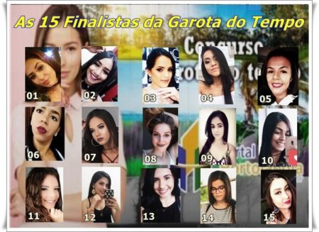 Conheça as 15 finalista da Garota do Tempo Portal Hortolândia