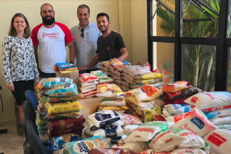 Pernas de Aluguel de Hortolândia doa mais de 500 kg de alimentos ao Fundo Social