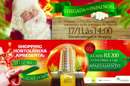 Natal no Shopping Hortolândia com sorteio de AP e chegada do Noel