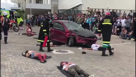 Simulado de acidente com múltiplas vítimas é realizado em Campinas