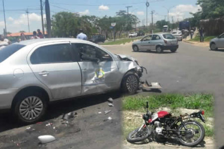 Motociclista fica gravemente ferido em acidente na Estrada da Granja