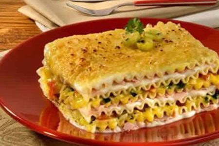 Lasanha ao Creme de Mandioquinha