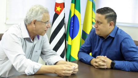 Prefeito de Hortolândia recebe visita do presidente da Câmara de vereadores de Sumaré