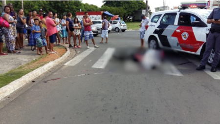 Adolescente morre após ser atropelado por um caminhão no Jardim Amanda em Hortolândia