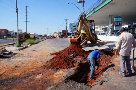 Reestruturação da Av. da Emancipação continua com obra na via marginal