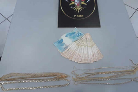 Baep prende dois por participação no roubou de uma joalheria no Shopping Unimart,