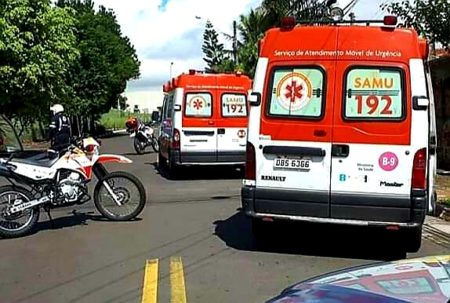 Motociclista fica ferido em colisão com carro no Jardim Santa Clara do Lago