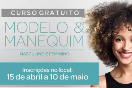 Curso gratuito de modelo, confira