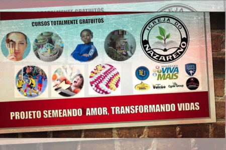 Igreja do Nazareno lançará projeto social neste sábado (06/04)