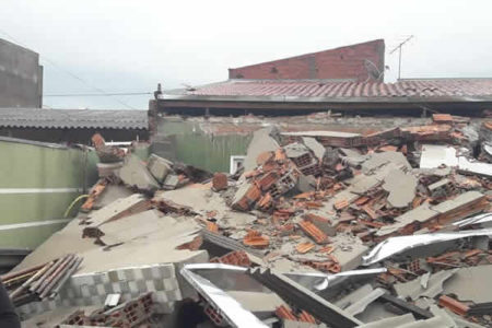 Defesa Civil Sumaré informa desabamento de sobrado no domingo (07)