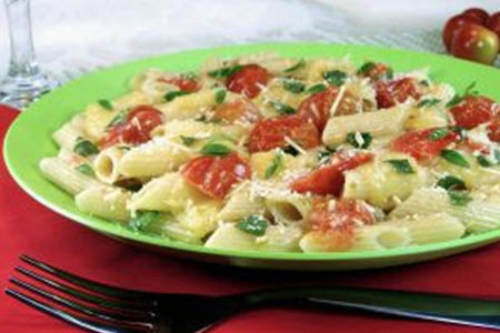 Modo de preparo do Penne à Marguerita