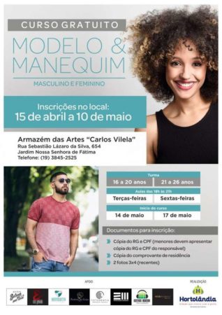 Prazo de inscrição para curso de modelo é prorrogado até o dia 05 de junho
