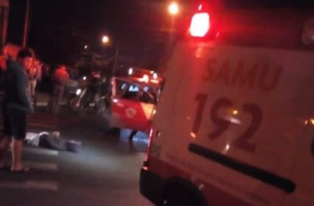 Duas pessoas ficam feridas após colisão entre moto e carro no Jardim Amanda, em Hortolândia