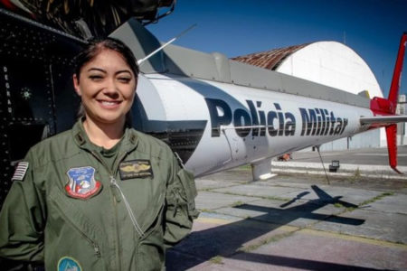 Primeira comandante de aeronave da PM, confira