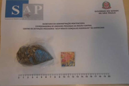 Agentes impedem a entrada de maconha e LSD no CDP de Americana
