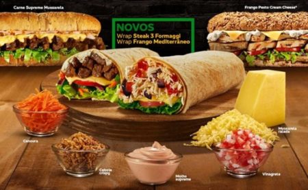 Subway inclui wraps, novos recheios e cookies de Ovomaltine no cardápio