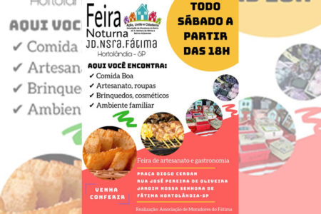 Feira noturna é atração importante no bairro Jardim nossa senhora de Fátima!!!