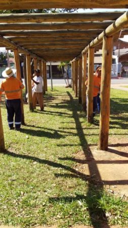 Prefeitura continua revitalização em praça no Parque Ortolândia