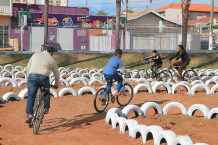 Pista de ciclismo do Pq. Dorothy é atração de lazer nas férias