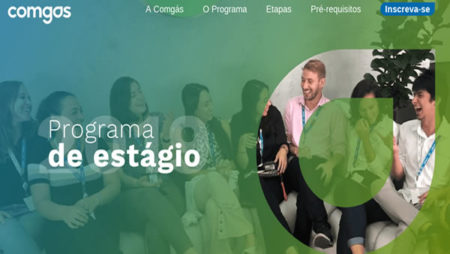 Programa de estágio na Comgás
