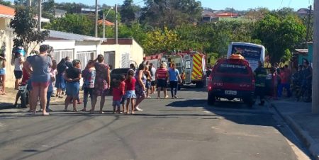 Helicóptero Águia resgata mulher com graves queimaduras, no Jardim São Bento