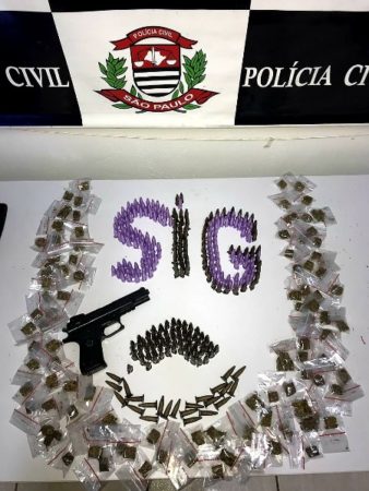 Polícia Civil de Hortolândia apreende drogas e uma réplica de arma