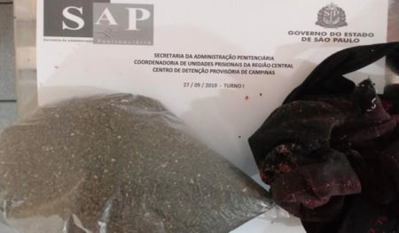 Mulher é detida no CDP de Campinas com 280 gramas de drogas