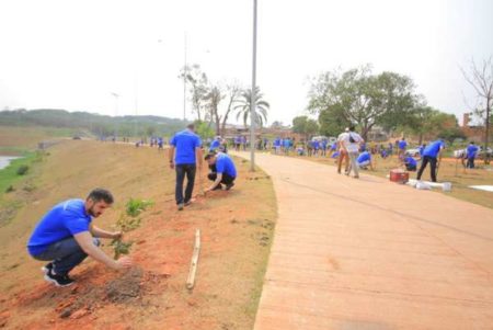 Pq. Lago da Fé recebe mais 402 mudas, em evento que celebra Dia da Árvore