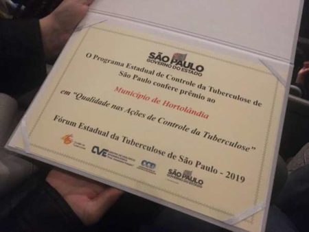 Hortolândia recebe prêmio por ações de combate à Tuberculose